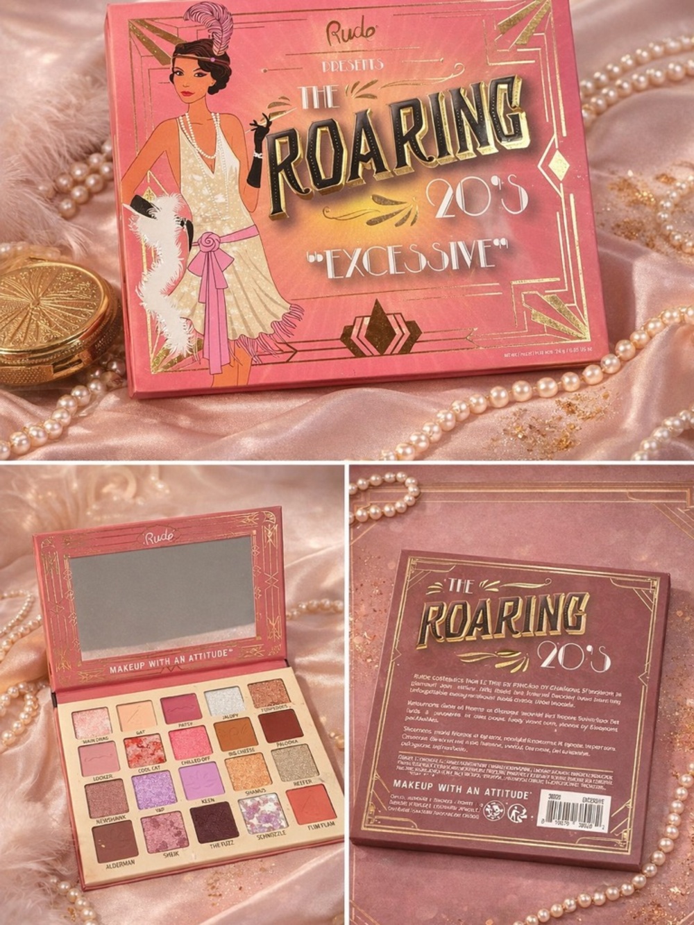 The Roaring 20's Excessive Eyeshadow Palette - Pink